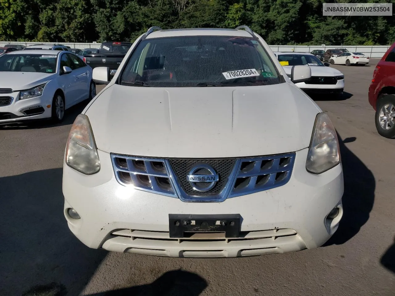 2011 Nissan Rogue S VIN: JN8AS5MV0BW253504 Lot: 70028204