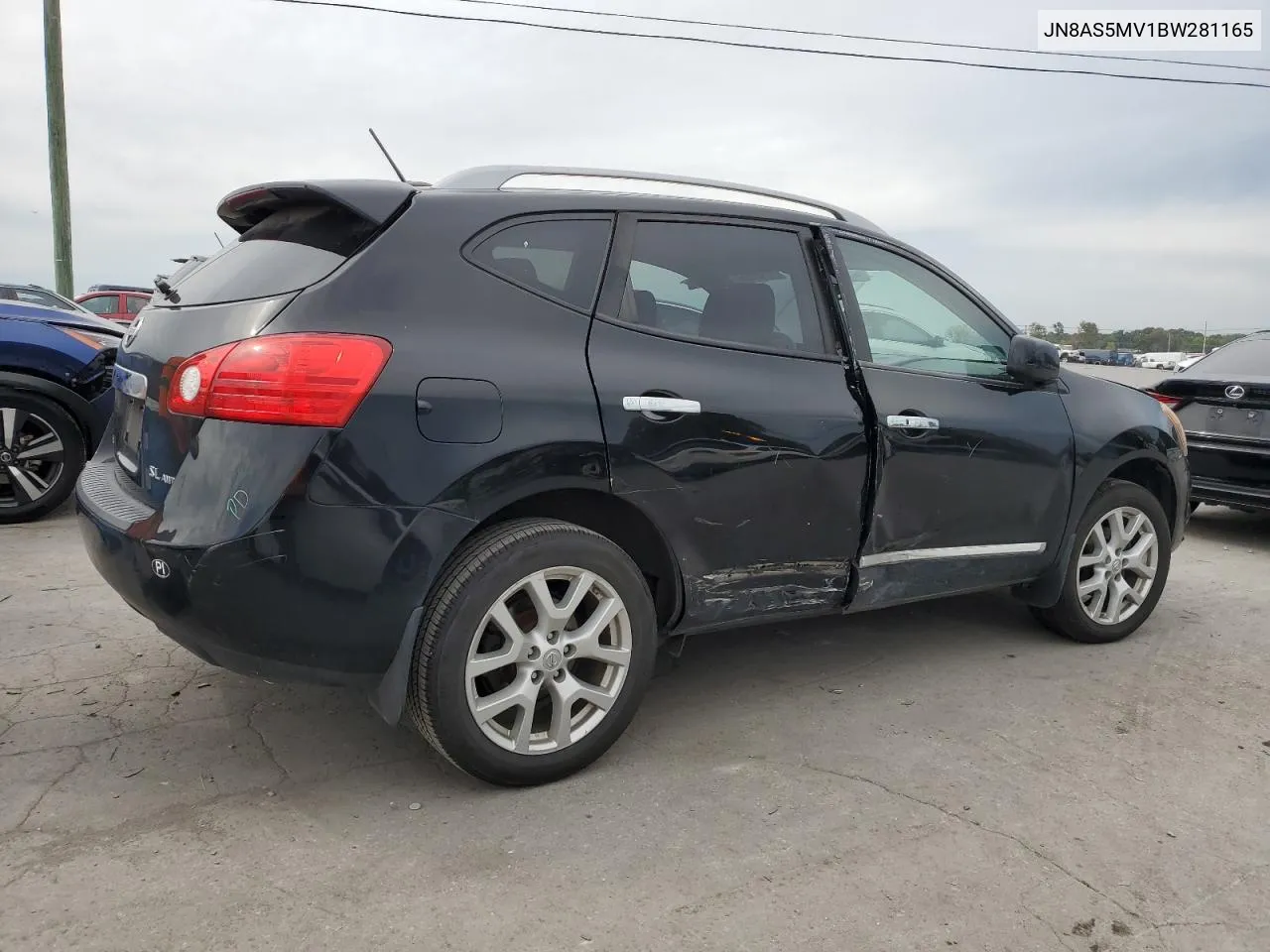 2011 Nissan Rogue S VIN: JN8AS5MV1BW281165 Lot: 70304054