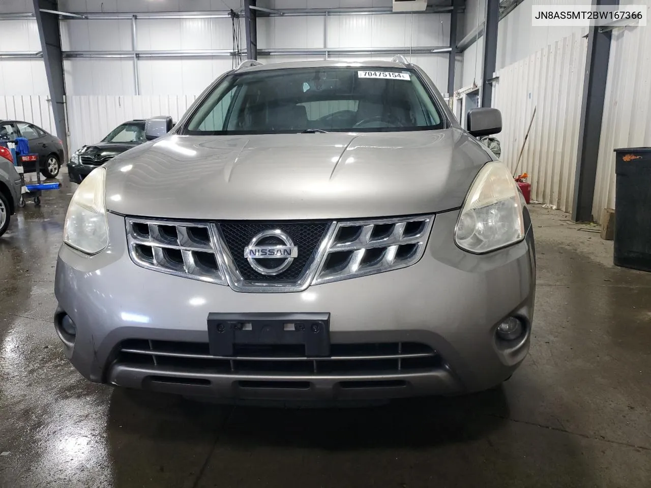 2011 Nissan Rogue S VIN: JN8AS5MT2BW167366 Lot: 70475154