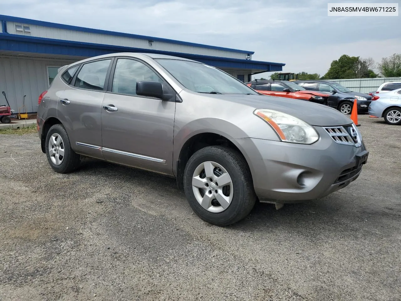 2011 Nissan Rogue S VIN: JN8AS5MV4BW671225 Lot: 70486344