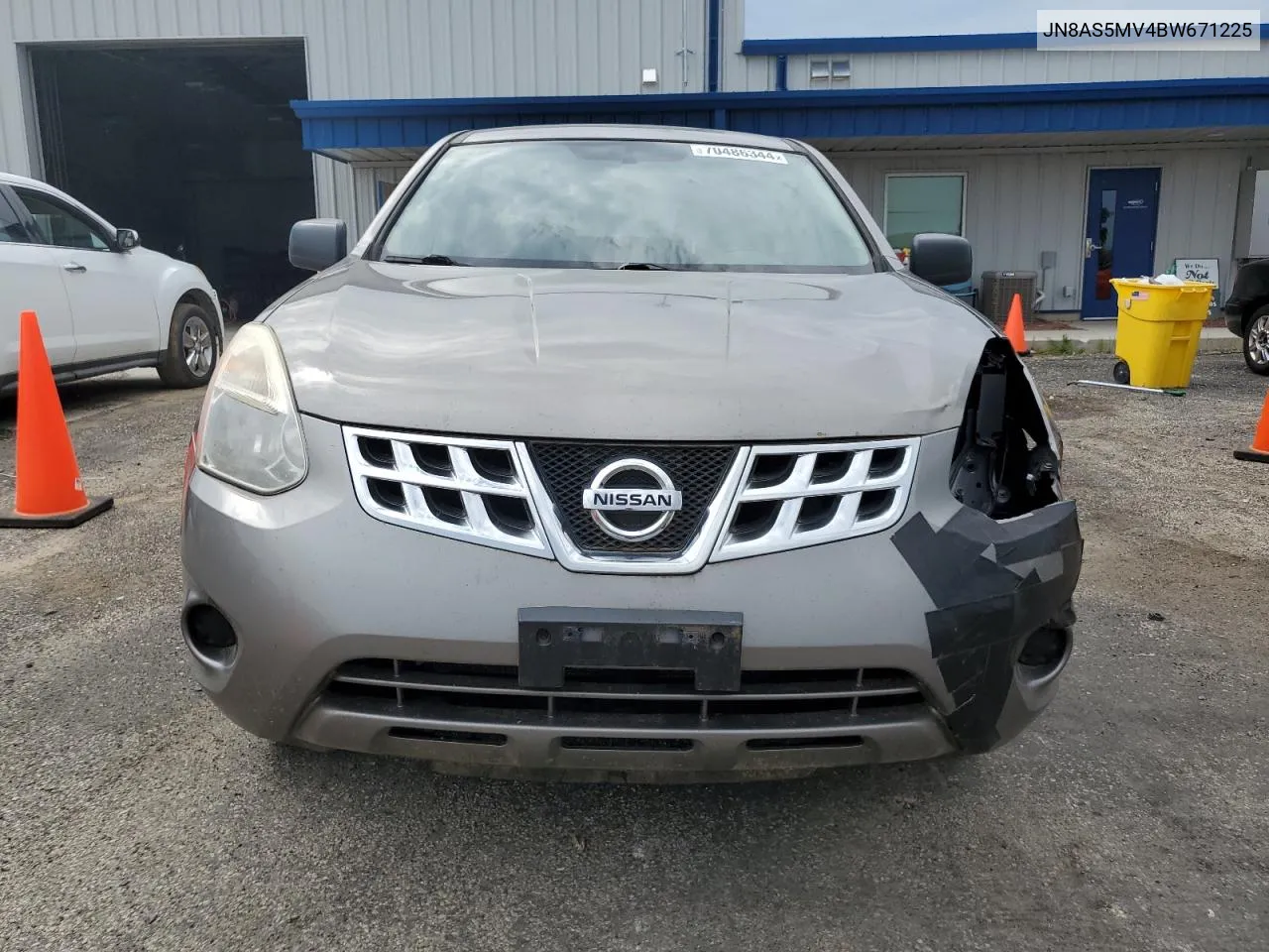 2011 Nissan Rogue S VIN: JN8AS5MV4BW671225 Lot: 70486344