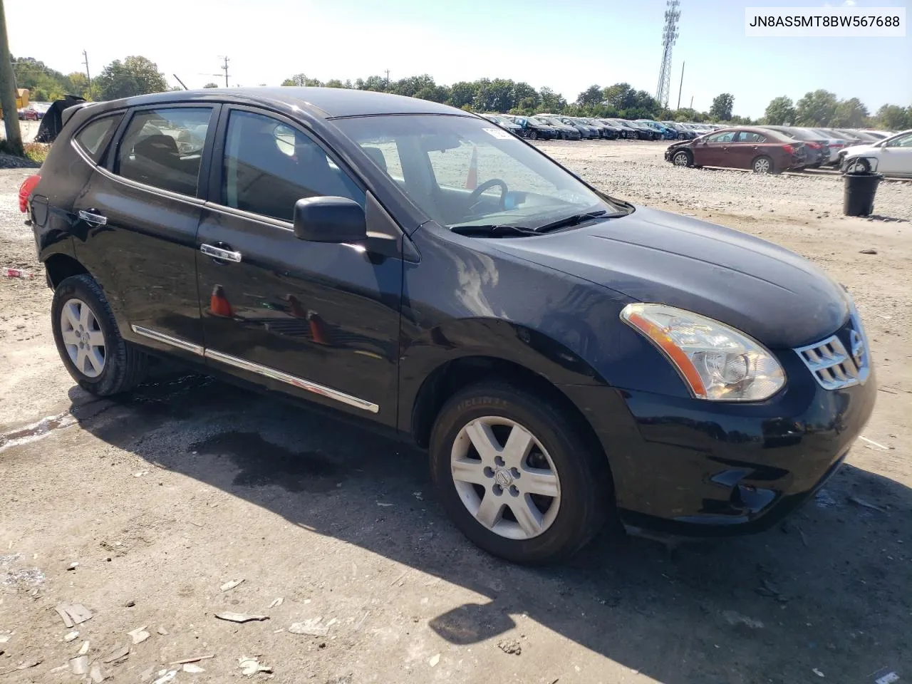 2011 Nissan Rogue S VIN: JN8AS5MT8BW567688 Lot: 71087614