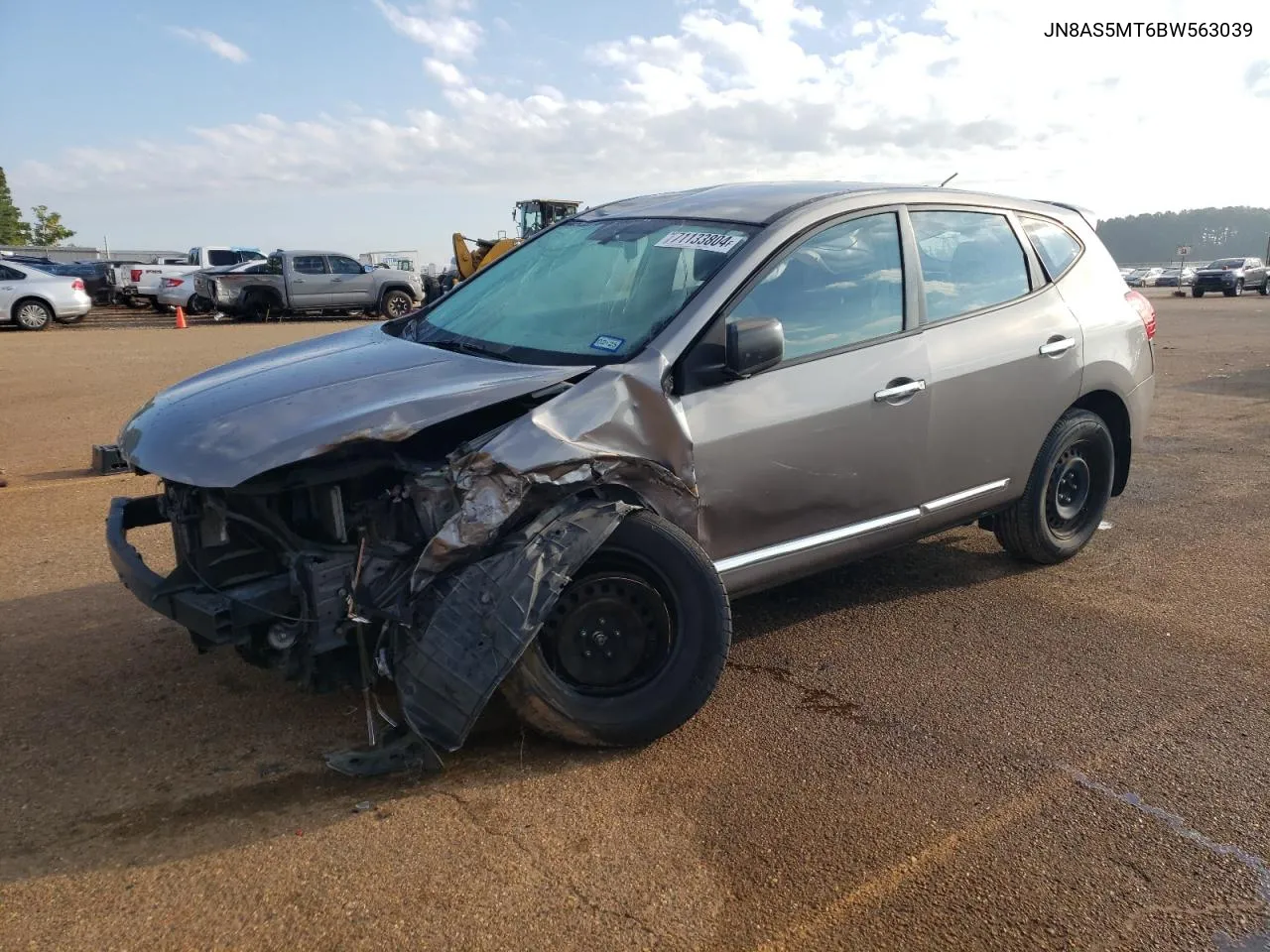 2011 Nissan Rogue S VIN: JN8AS5MT6BW563039 Lot: 71133804