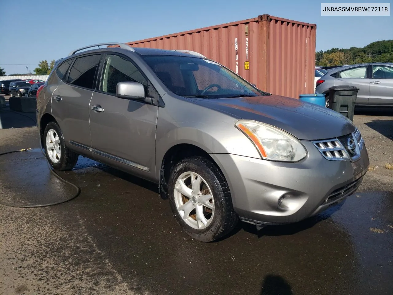 2011 Nissan Rogue S VIN: JN8AS5MV8BW672118 Lot: 71236154