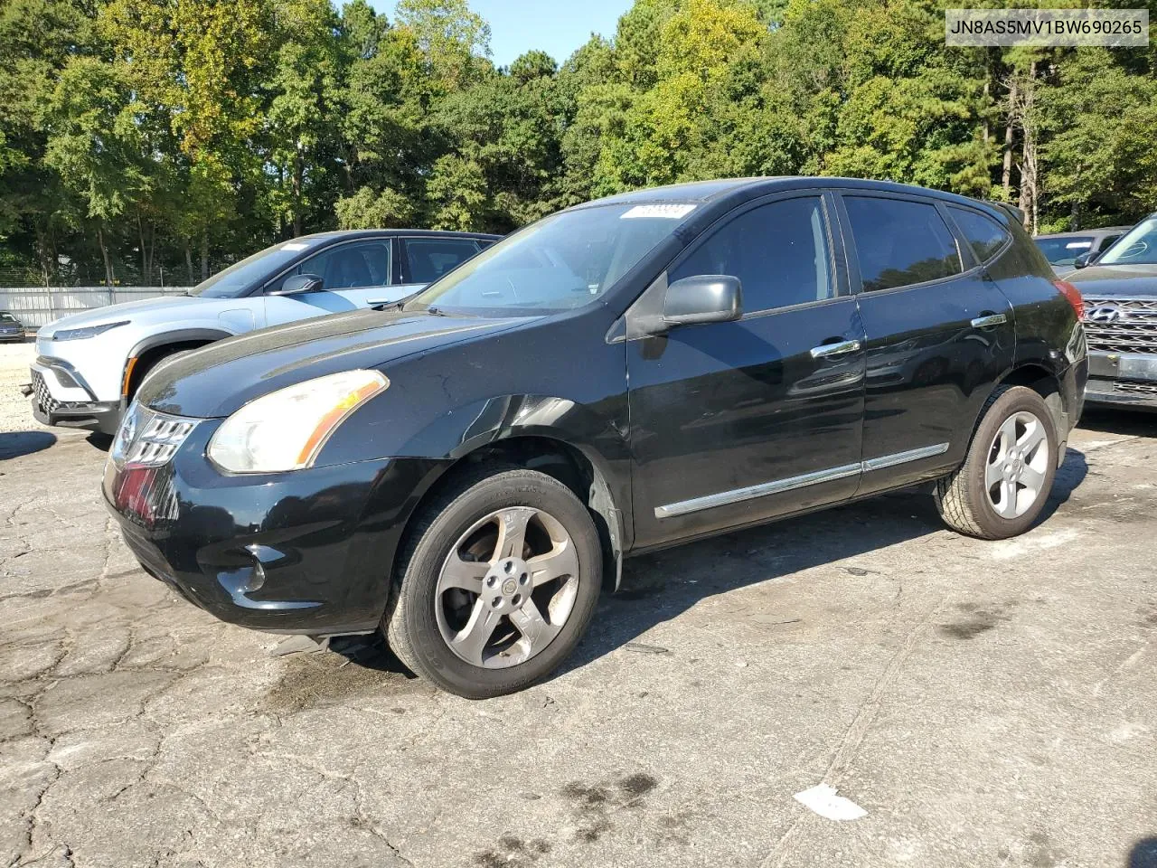 2011 Nissan Rogue S VIN: JN8AS5MV1BW690265 Lot: 71309904