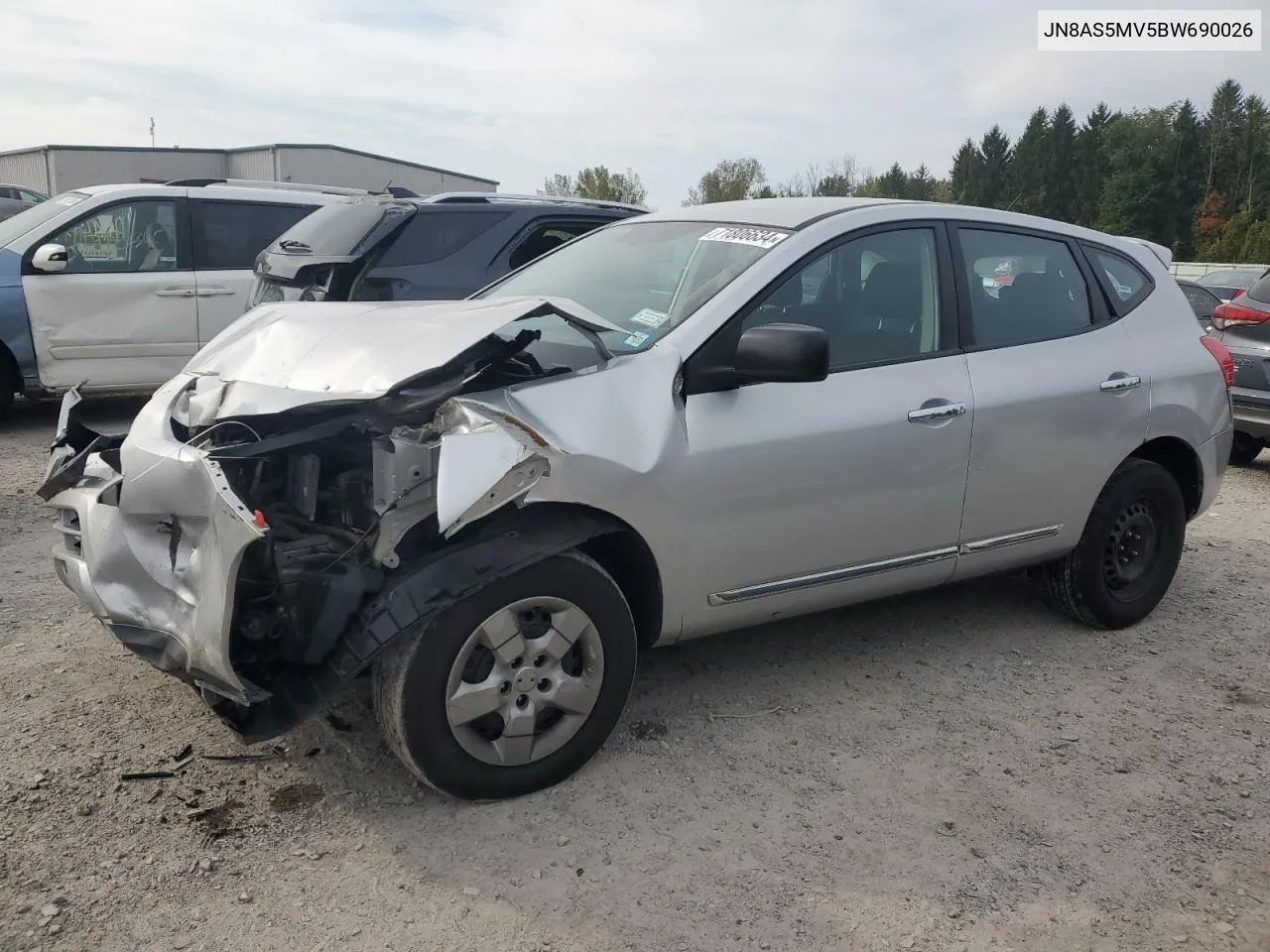 2011 Nissan Rogue S VIN: JN8AS5MV5BW690026 Lot: 71806634