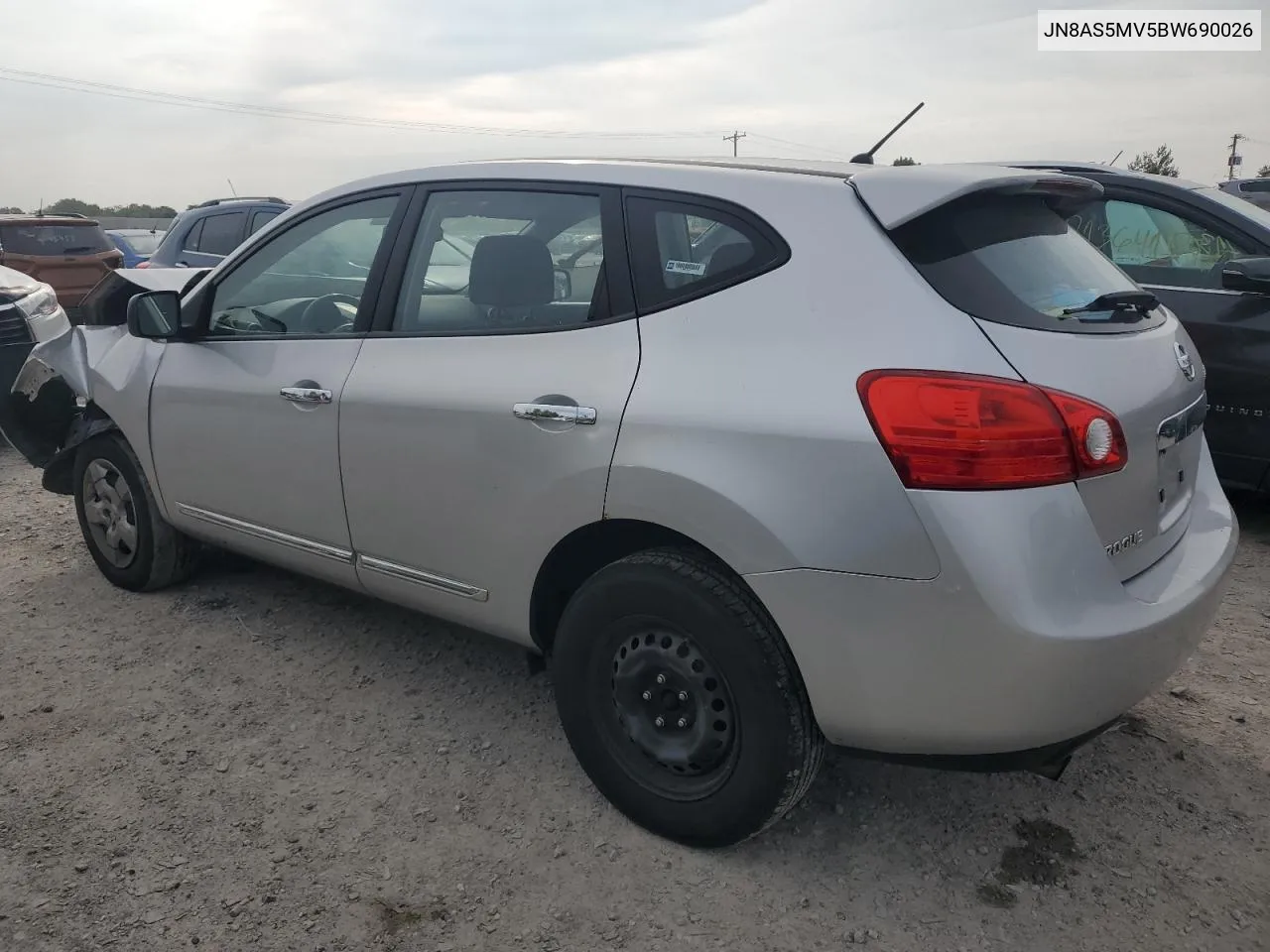 2011 Nissan Rogue S VIN: JN8AS5MV5BW690026 Lot: 71806634