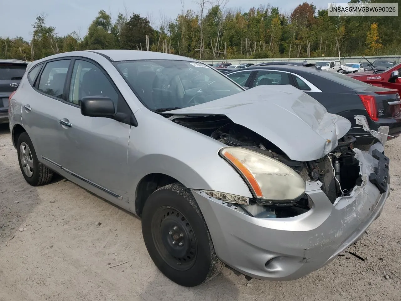 2011 Nissan Rogue S VIN: JN8AS5MV5BW690026 Lot: 71806634