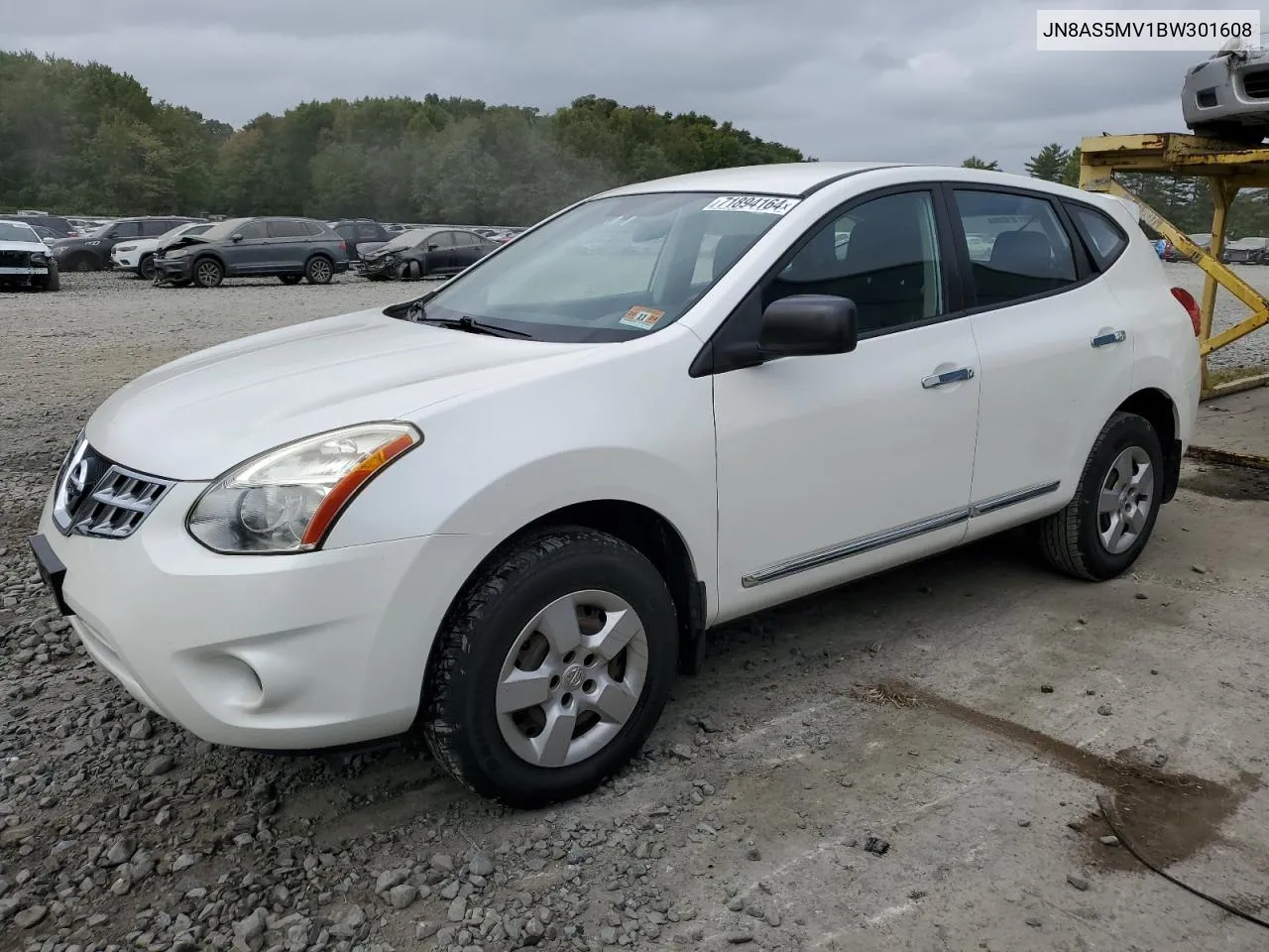 2011 Nissan Rogue S VIN: JN8AS5MV1BW301608 Lot: 71894164