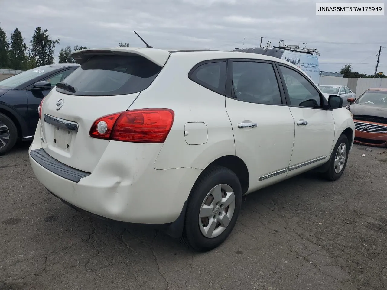 2011 Nissan Rogue S VIN: JN8AS5MT5BW176949 Lot: 72091464