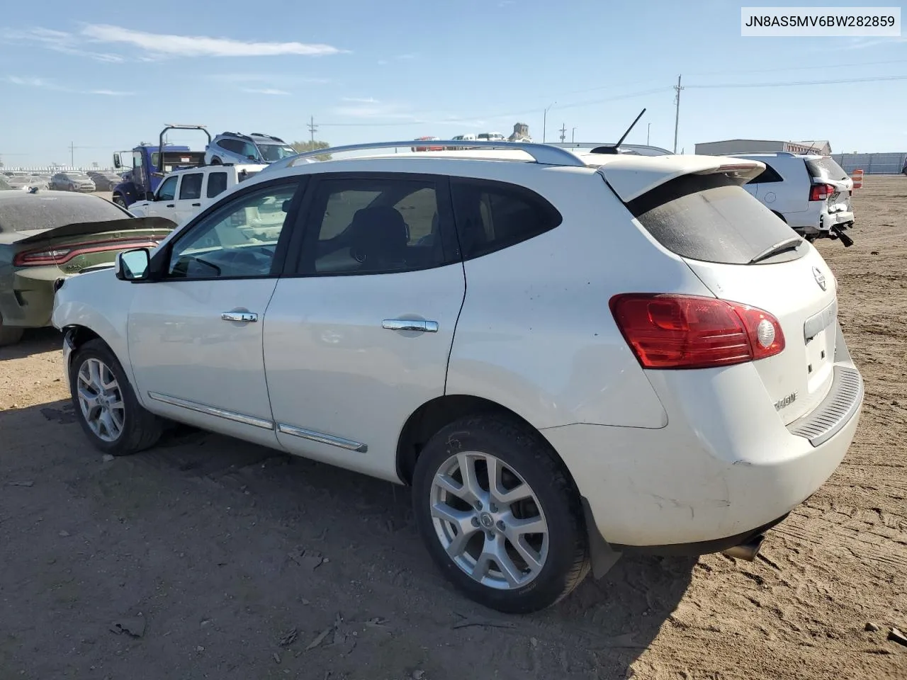 2011 Nissan Rogue S VIN: JN8AS5MV6BW282859 Lot: 72535014