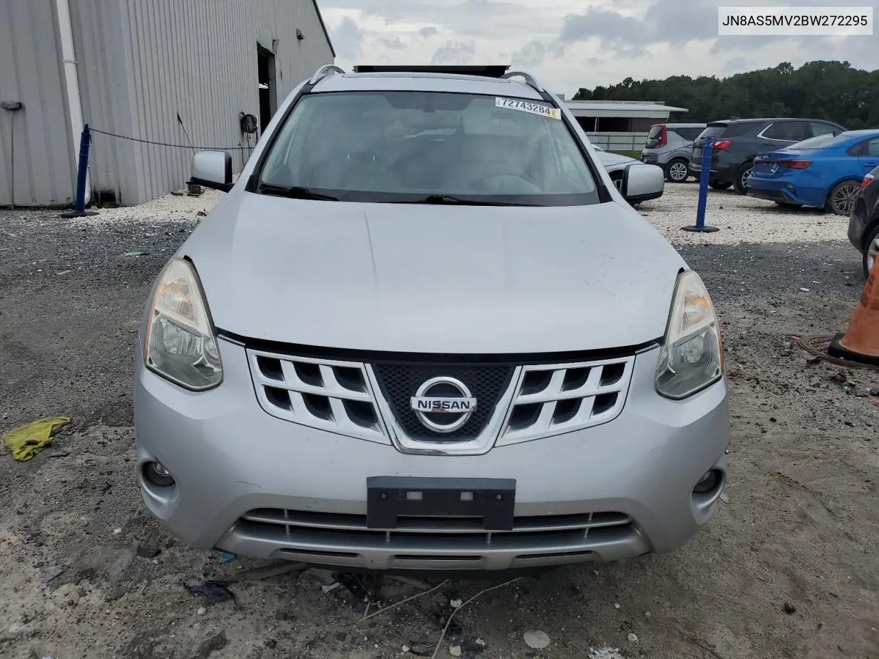 2011 Nissan Rogue S VIN: JN8AS5MV2BW272295 Lot: 72743284