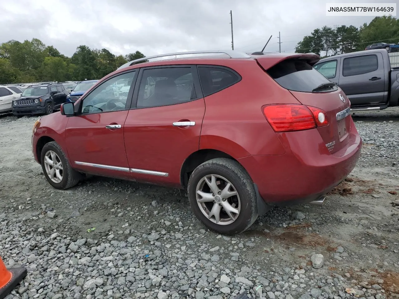 2011 Nissan Rogue S VIN: JN8AS5MT7BW164639 Lot: 73029724