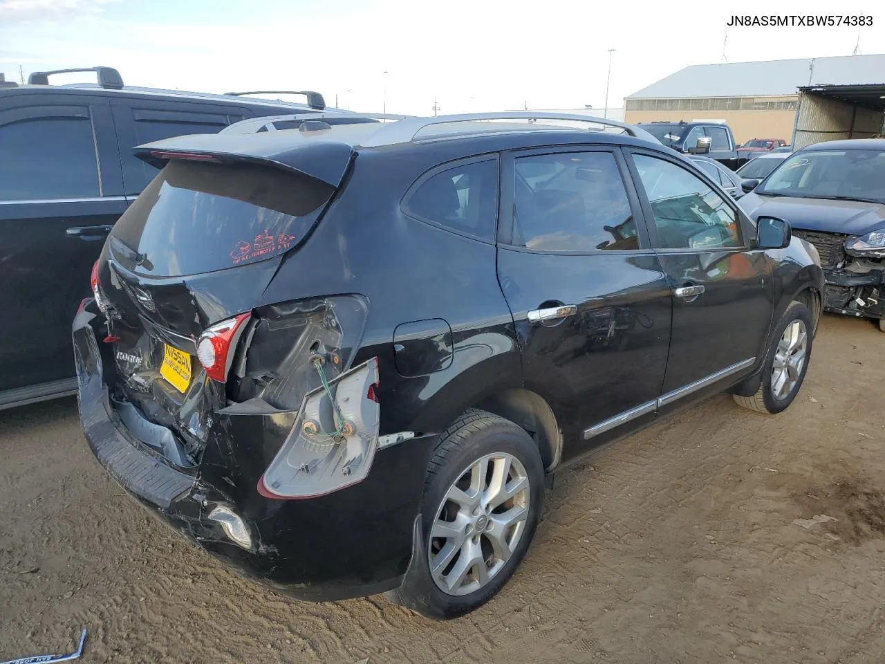 2011 Nissan Rogue S VIN: JN8AS5MTXBW574383 Lot: 73340554