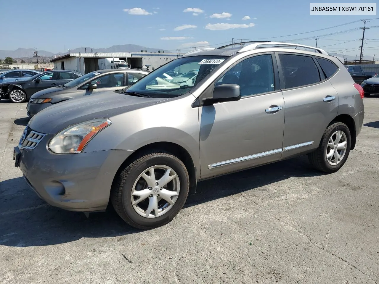 2011 Nissan Rogue S VIN: JN8AS5MTXBW170161 Lot: 73680144