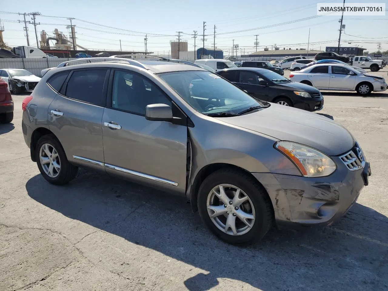 2011 Nissan Rogue S VIN: JN8AS5MTXBW170161 Lot: 73680144