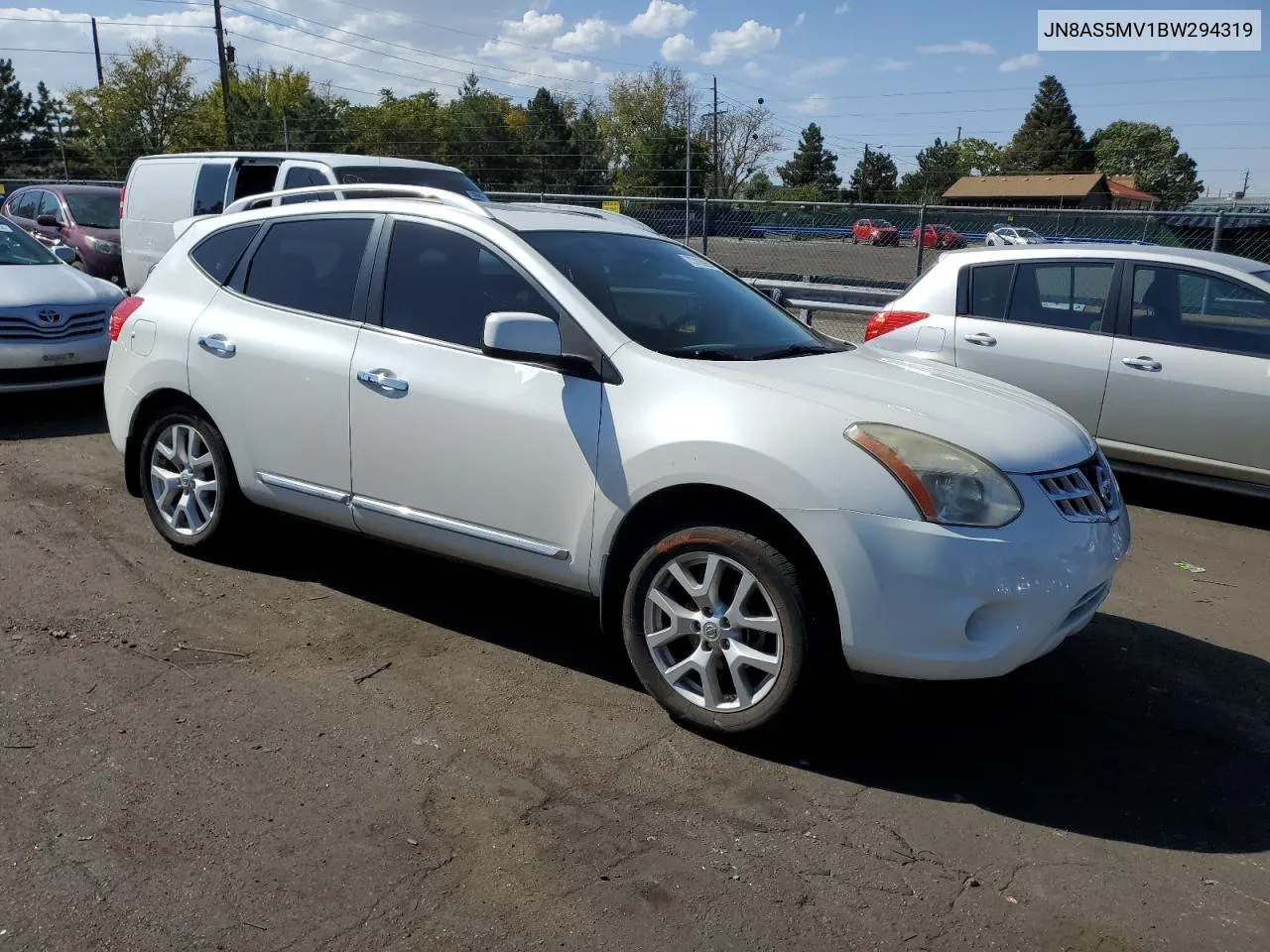 2011 Nissan Rogue S VIN: JN8AS5MV1BW294319 Lot: 73793964