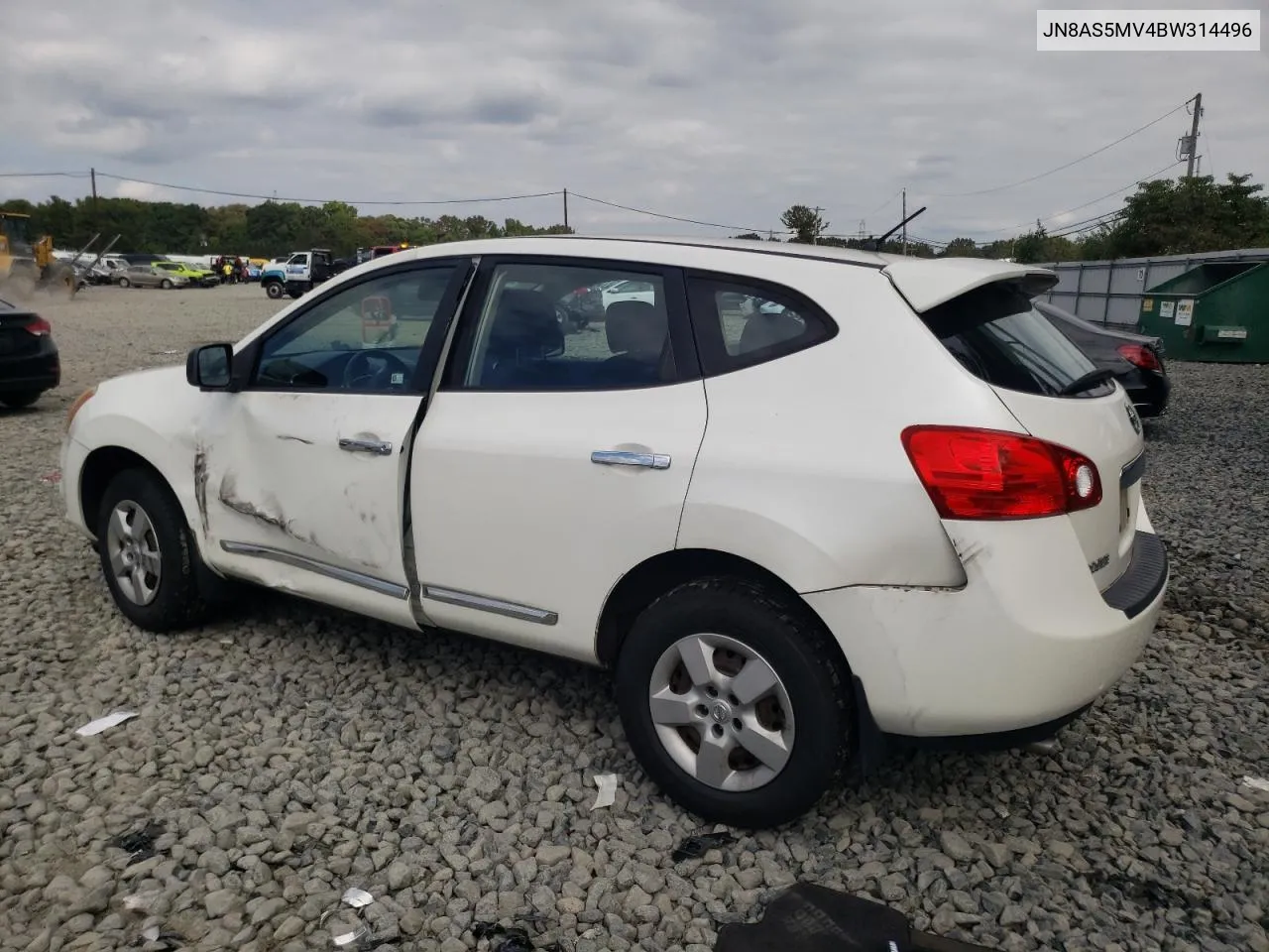 2011 Nissan Rogue S VIN: JN8AS5MV4BW314496 Lot: 73958854