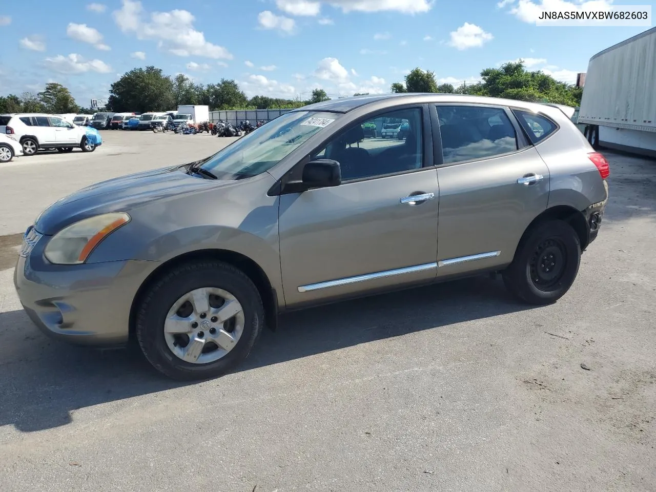 2011 Nissan Rogue S VIN: JN8AS5MVXBW682603 Lot: 74241784