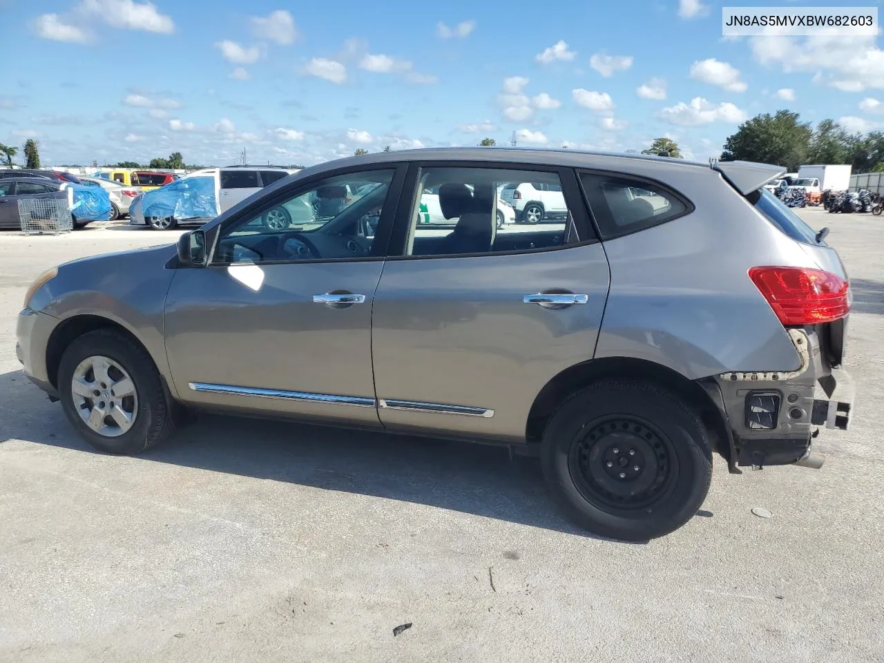 2011 Nissan Rogue S VIN: JN8AS5MVXBW682603 Lot: 74241784