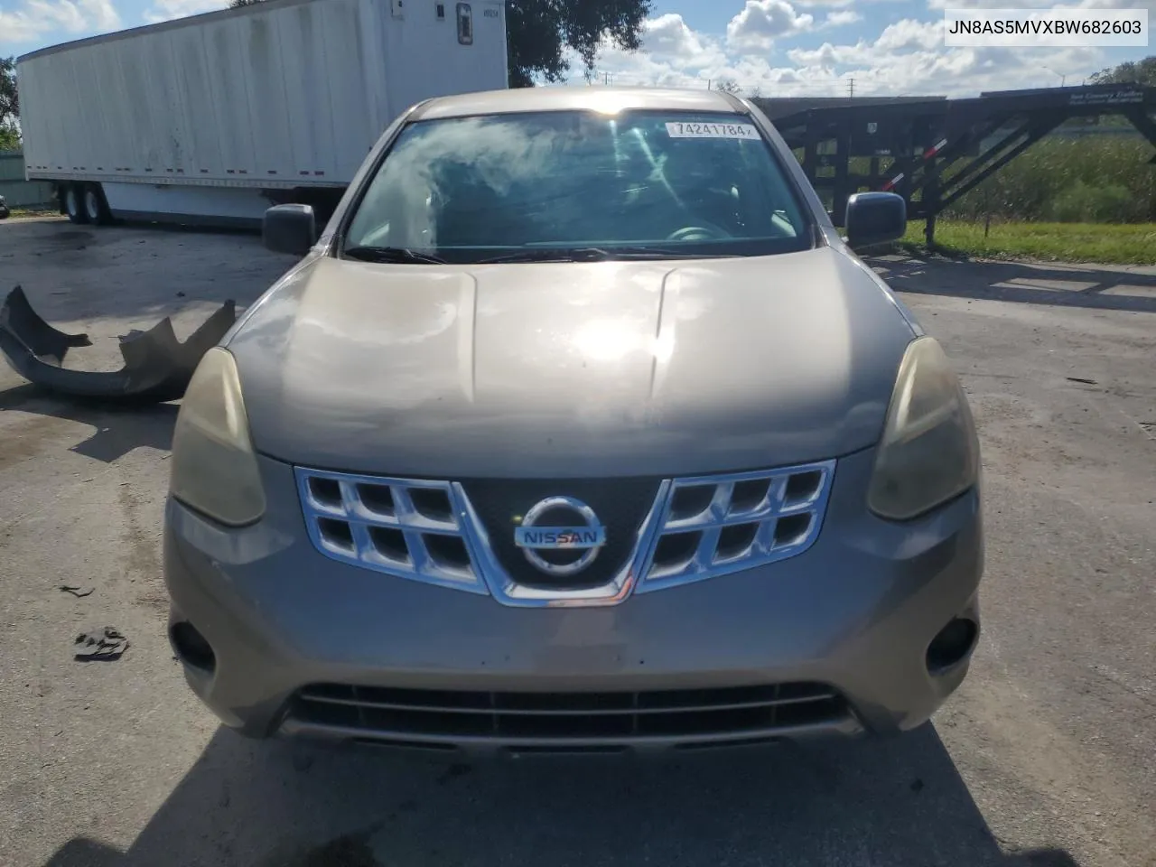 JN8AS5MVXBW682603 2011 Nissan Rogue S