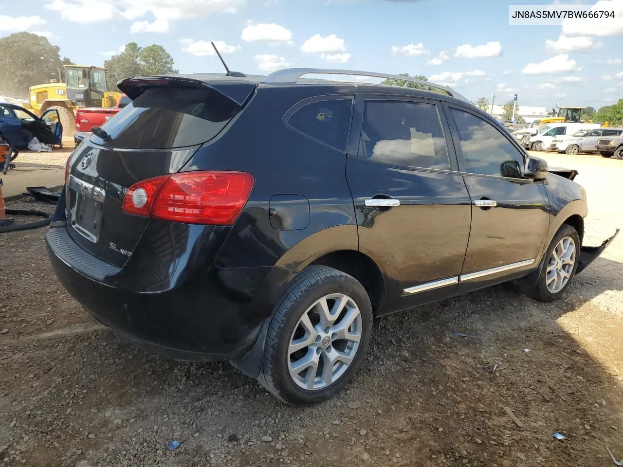 2011 Nissan Rogue S VIN: JN8AS5MV7BW666794 Lot: 74270174