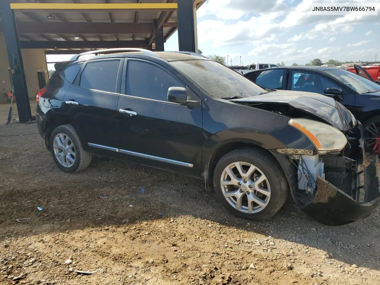 2011 Nissan Rogue S VIN: JN8AS5MV7BW666794 Lot: 74270174