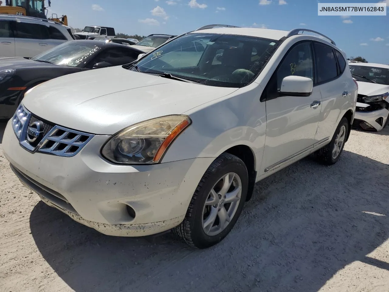 2011 Nissan Rogue S VIN: JN8AS5MT7BW162843 Lot: 74495094