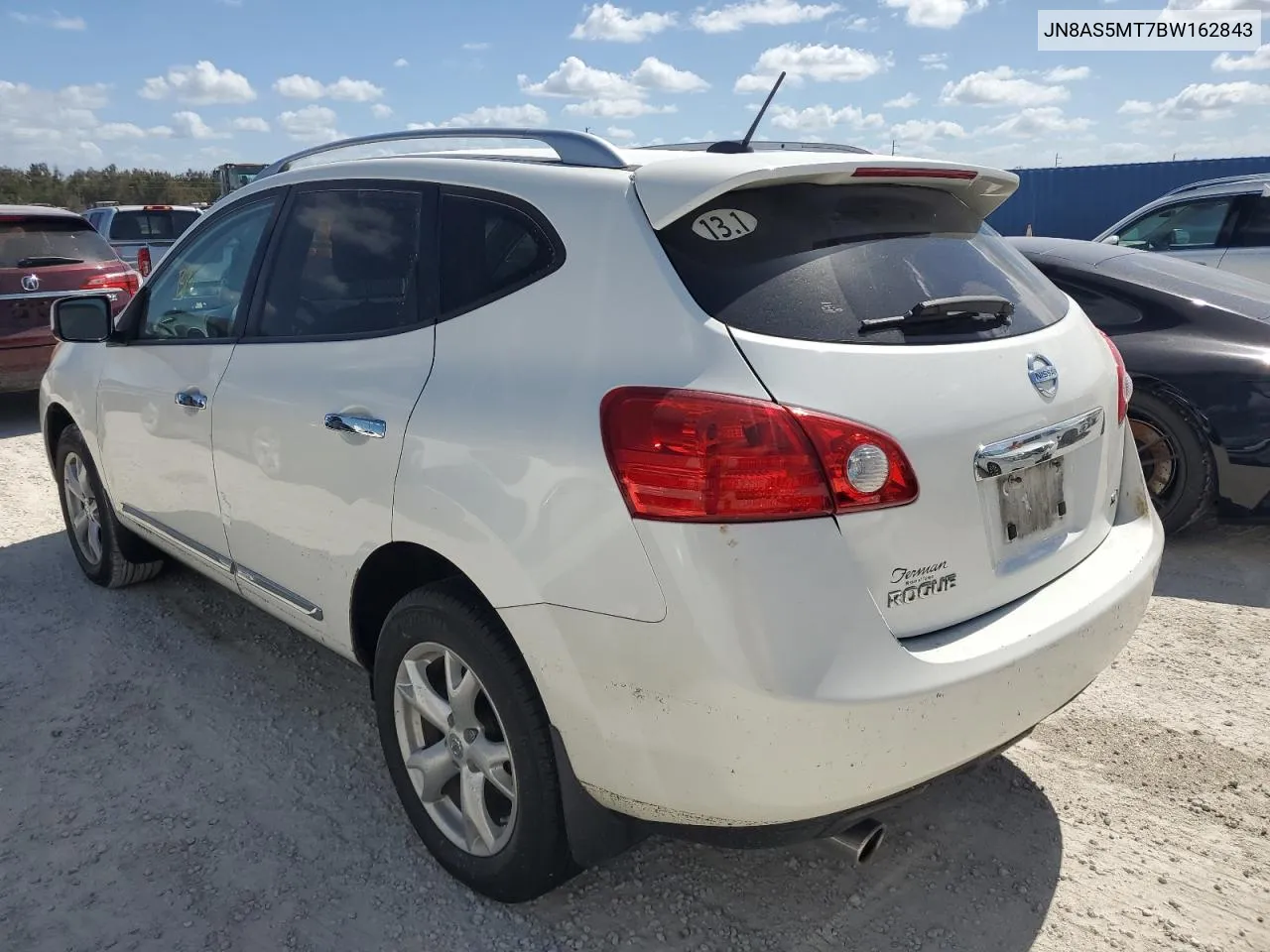 2011 Nissan Rogue S VIN: JN8AS5MT7BW162843 Lot: 74495094