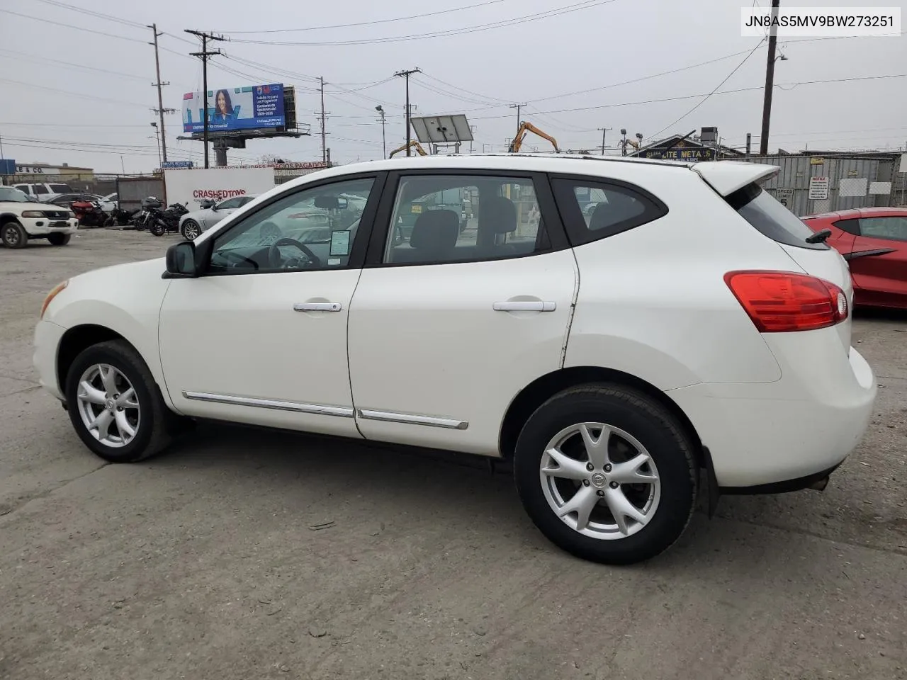 2011 Nissan Rogue S VIN: JN8AS5MV9BW273251 Lot: 74598784