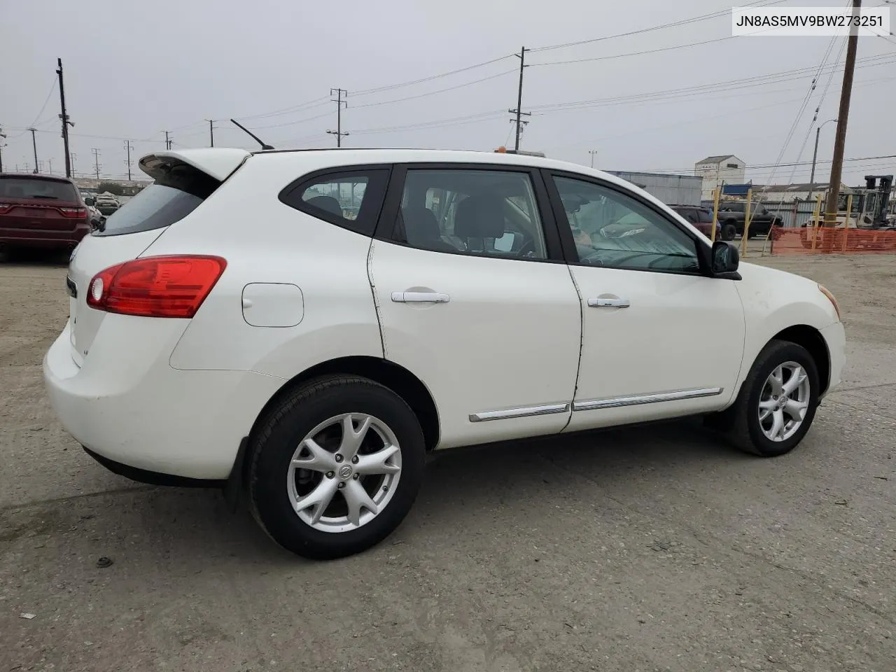 2011 Nissan Rogue S VIN: JN8AS5MV9BW273251 Lot: 74598784