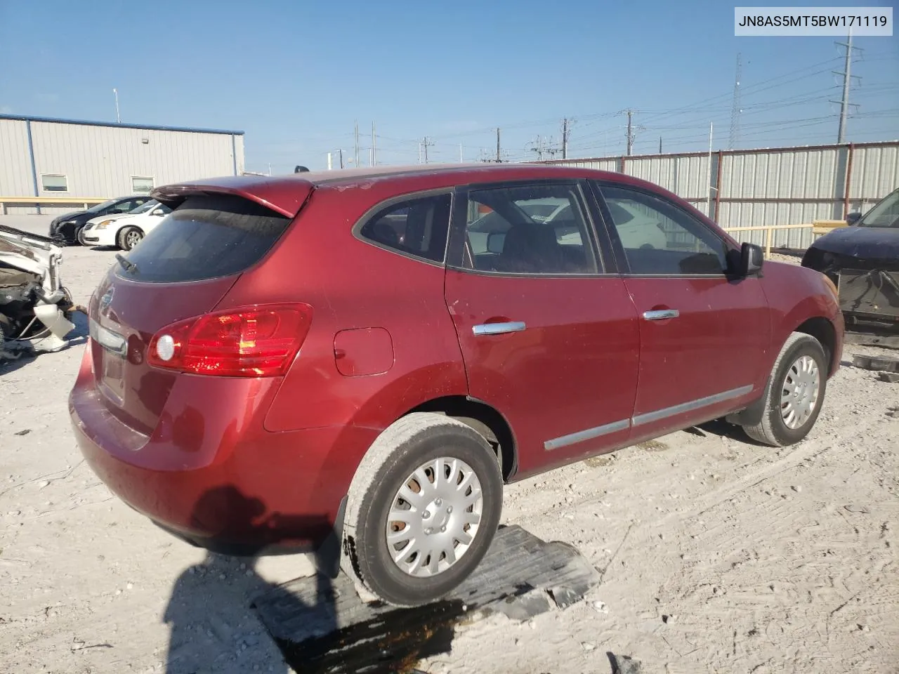 2011 Nissan Rogue S VIN: JN8AS5MT5BW171119 Lot: 74610704