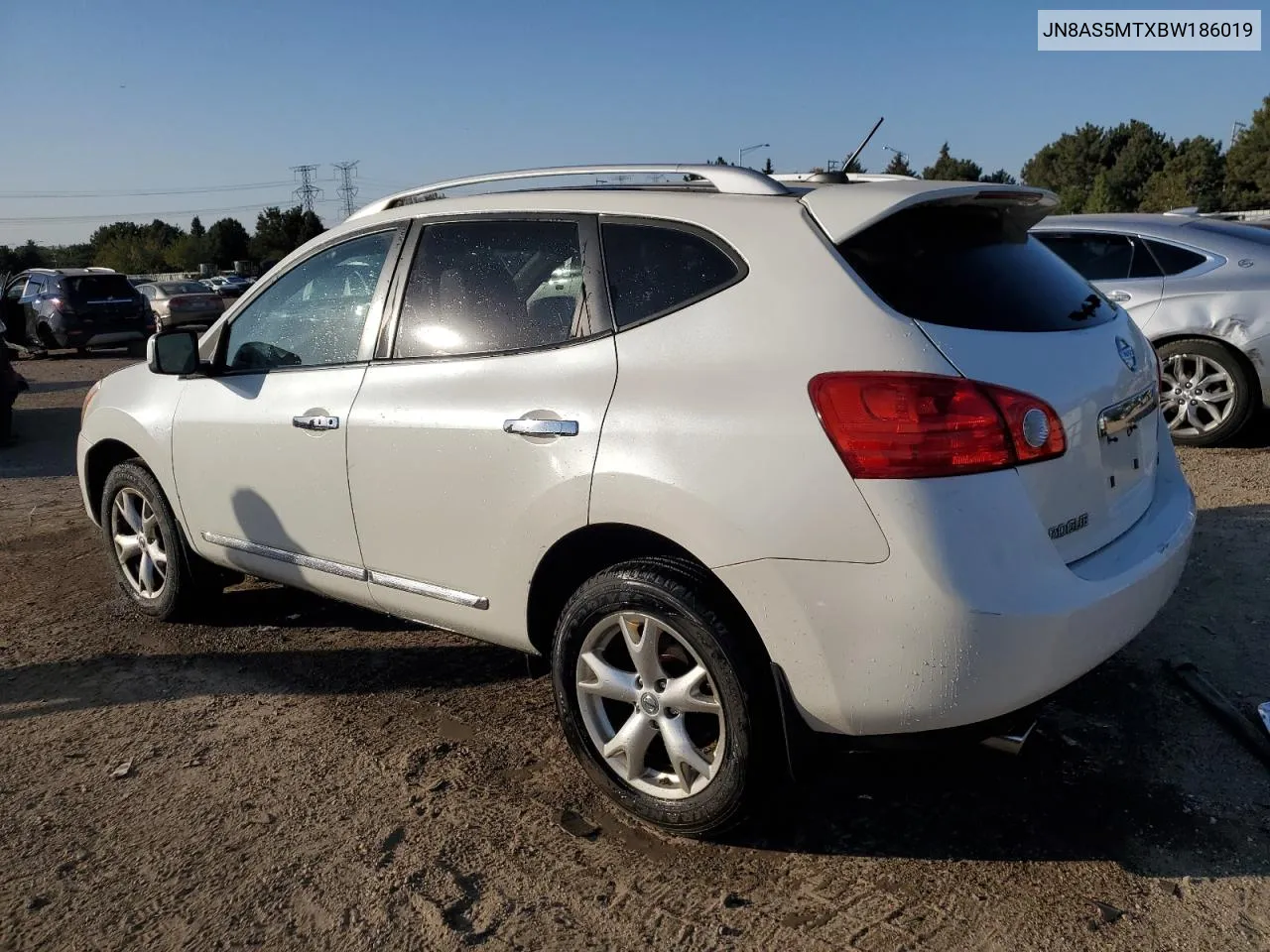 2011 Nissan Rogue S VIN: JN8AS5MTXBW186019 Lot: 74779924