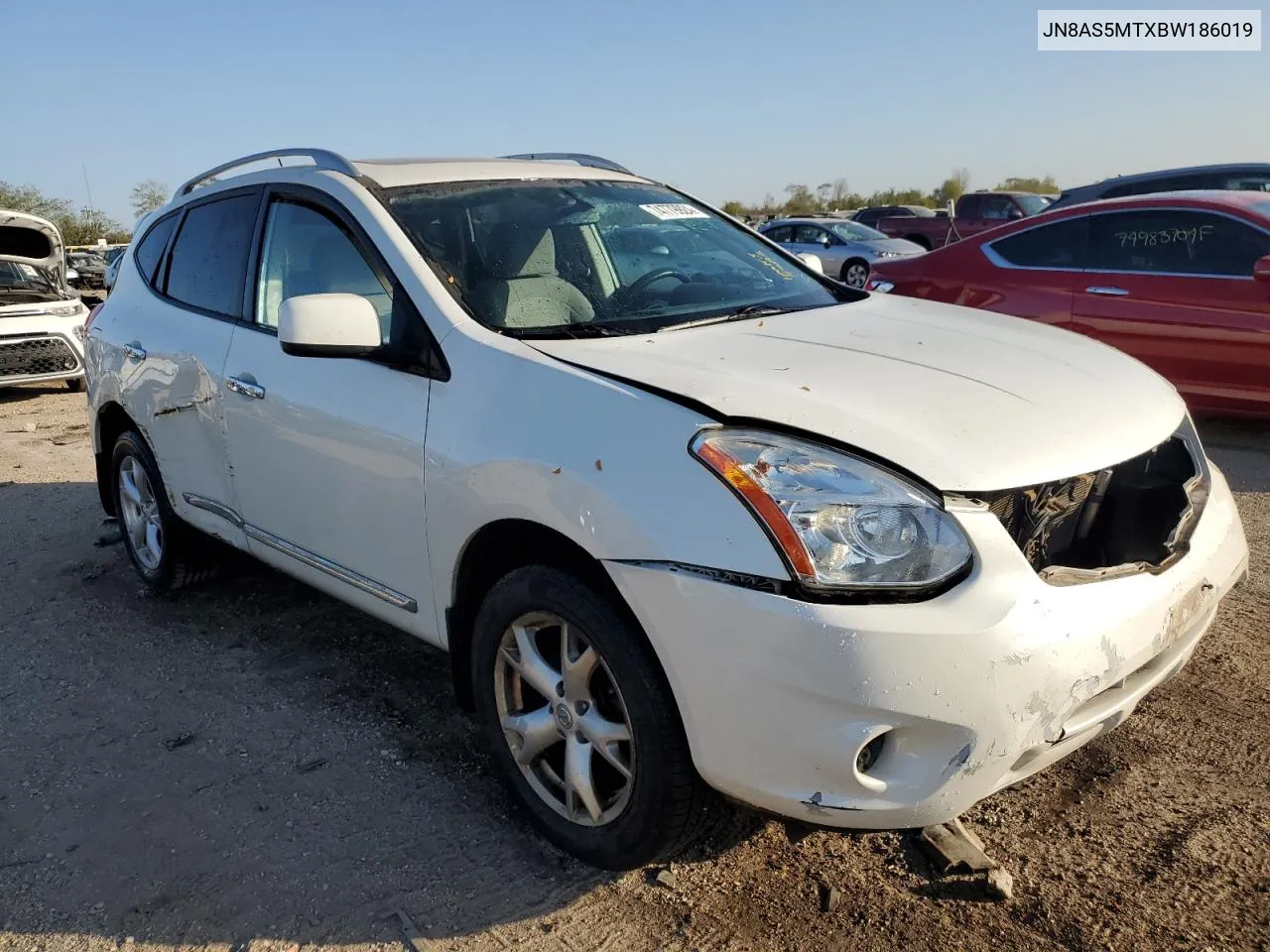 2011 Nissan Rogue S VIN: JN8AS5MTXBW186019 Lot: 74779924