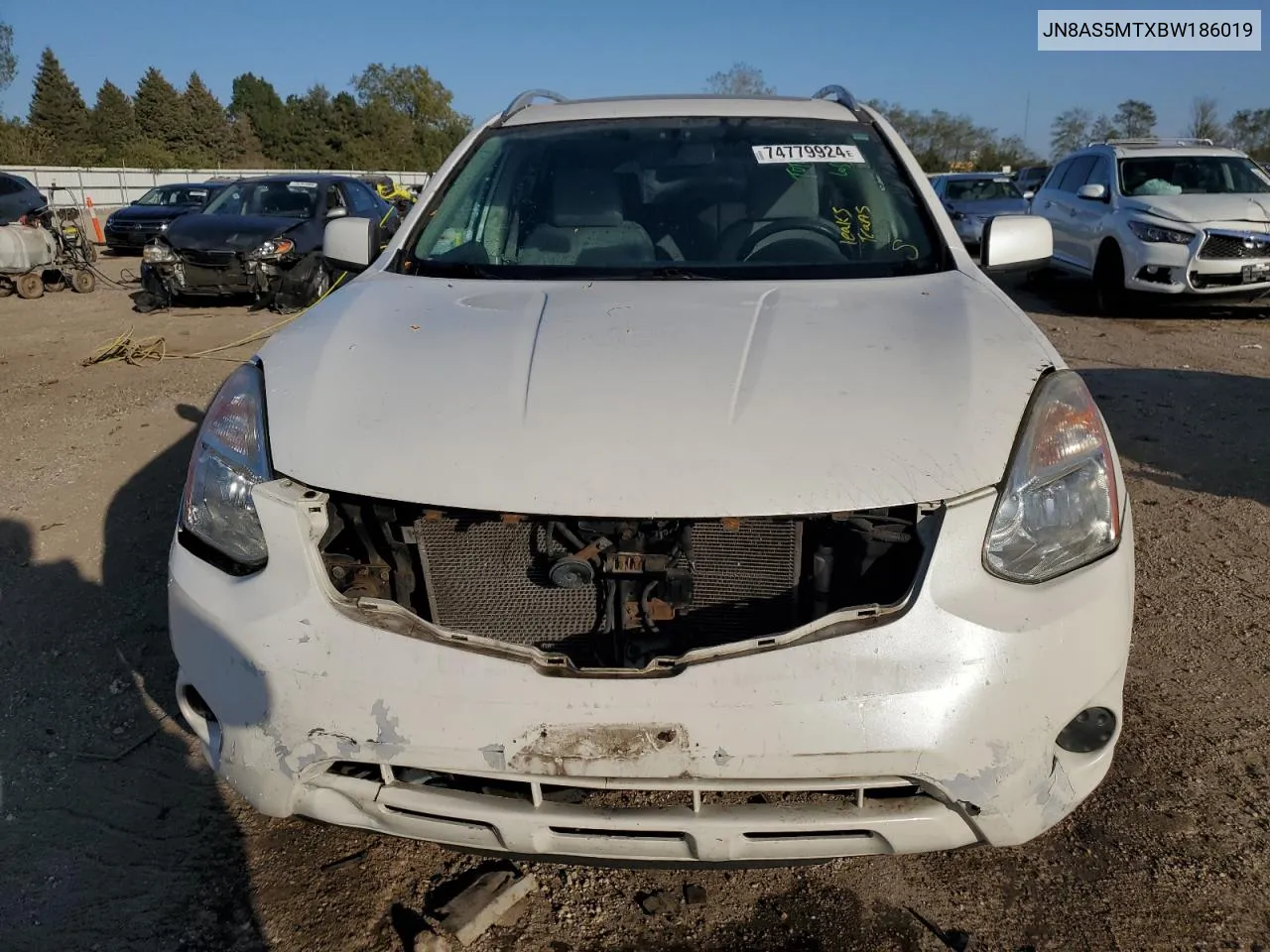 2011 Nissan Rogue S VIN: JN8AS5MTXBW186019 Lot: 74779924