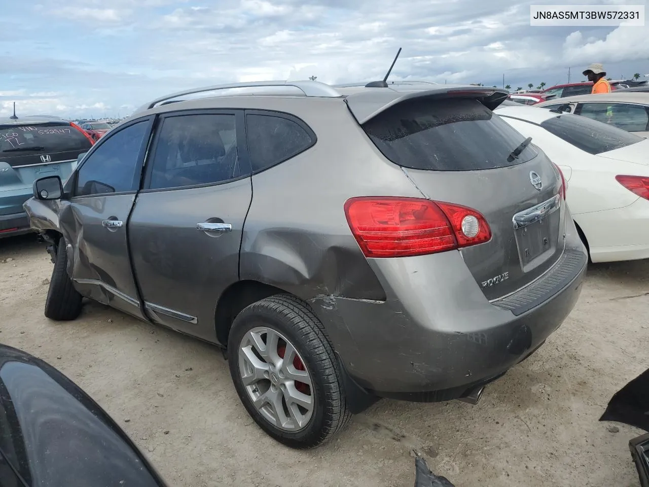 2011 Nissan Rogue S VIN: JN8AS5MT3BW572331 Lot: 75338724