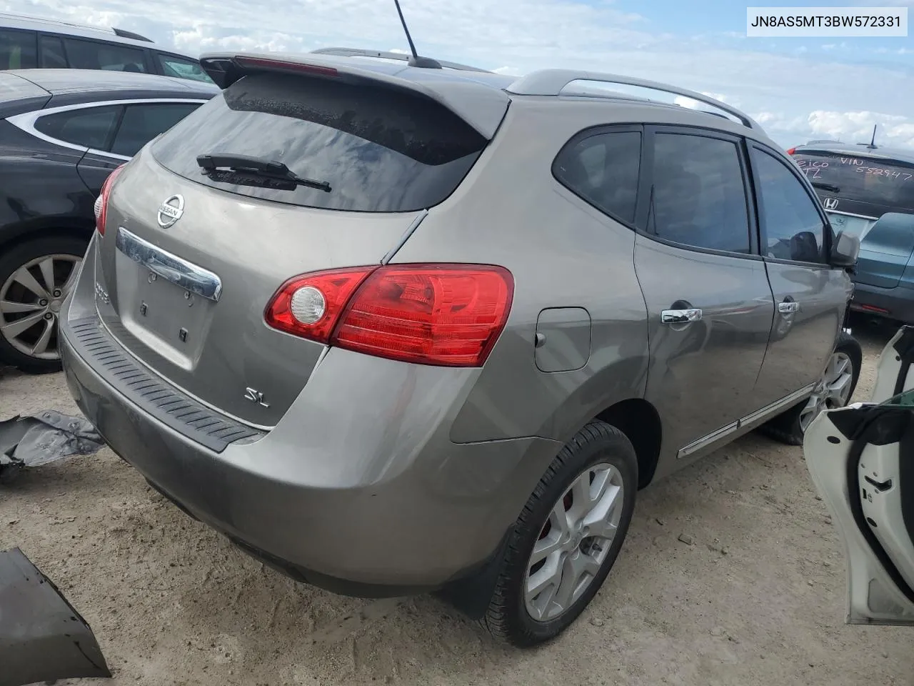 2011 Nissan Rogue S VIN: JN8AS5MT3BW572331 Lot: 75338724