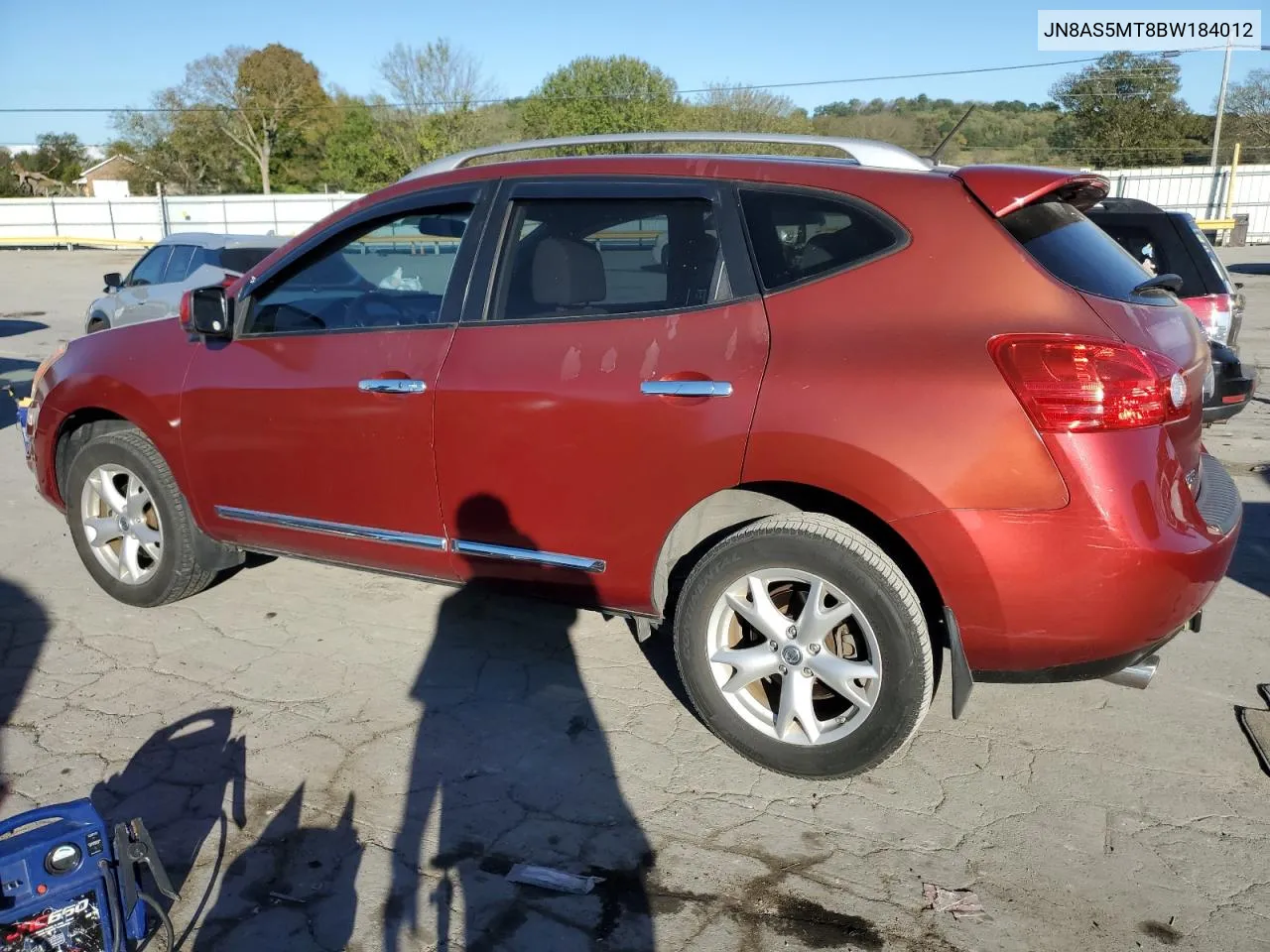 2011 Nissan Rogue S VIN: JN8AS5MT8BW184012 Lot: 75511224