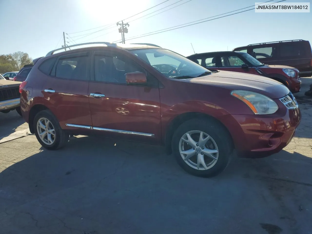 2011 Nissan Rogue S VIN: JN8AS5MT8BW184012 Lot: 75511224