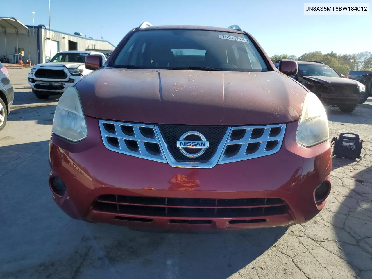 2011 Nissan Rogue S VIN: JN8AS5MT8BW184012 Lot: 75511224