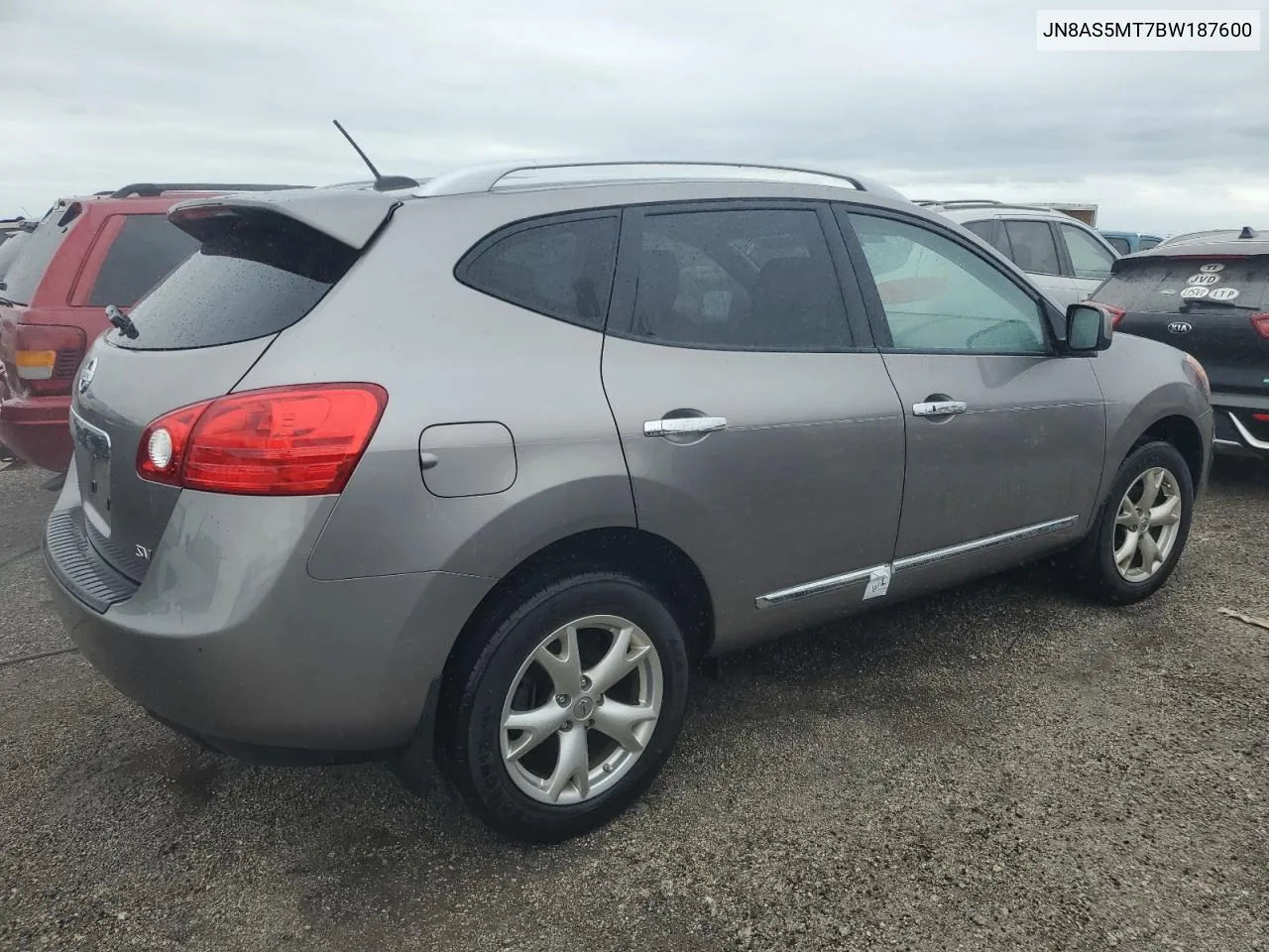 2011 Nissan Rogue S VIN: JN8AS5MT7BW187600 Lot: 75816084