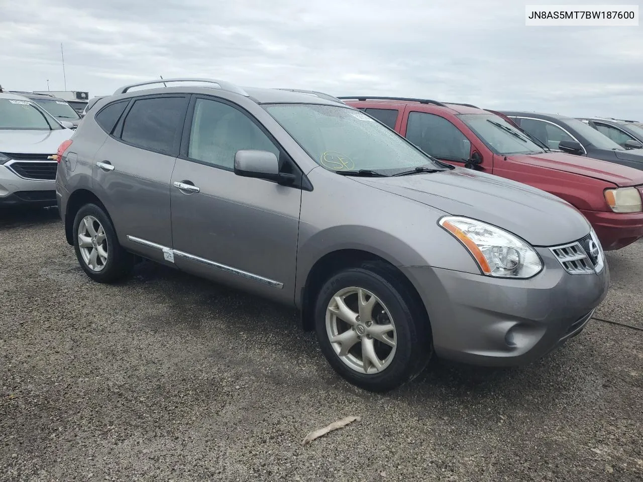 2011 Nissan Rogue S VIN: JN8AS5MT7BW187600 Lot: 75816084