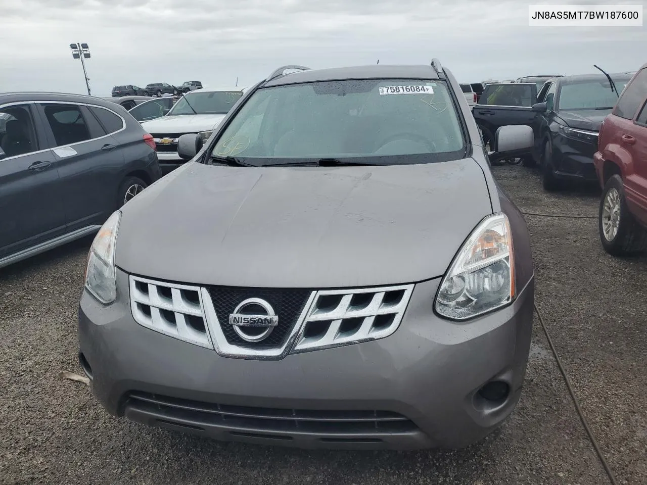 2011 Nissan Rogue S VIN: JN8AS5MT7BW187600 Lot: 75816084