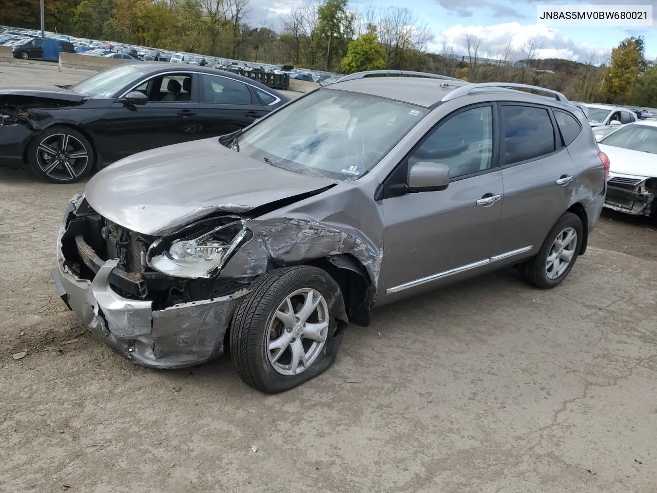 2011 Nissan Rogue S VIN: JN8AS5MV0BW680021 Lot: 75860814