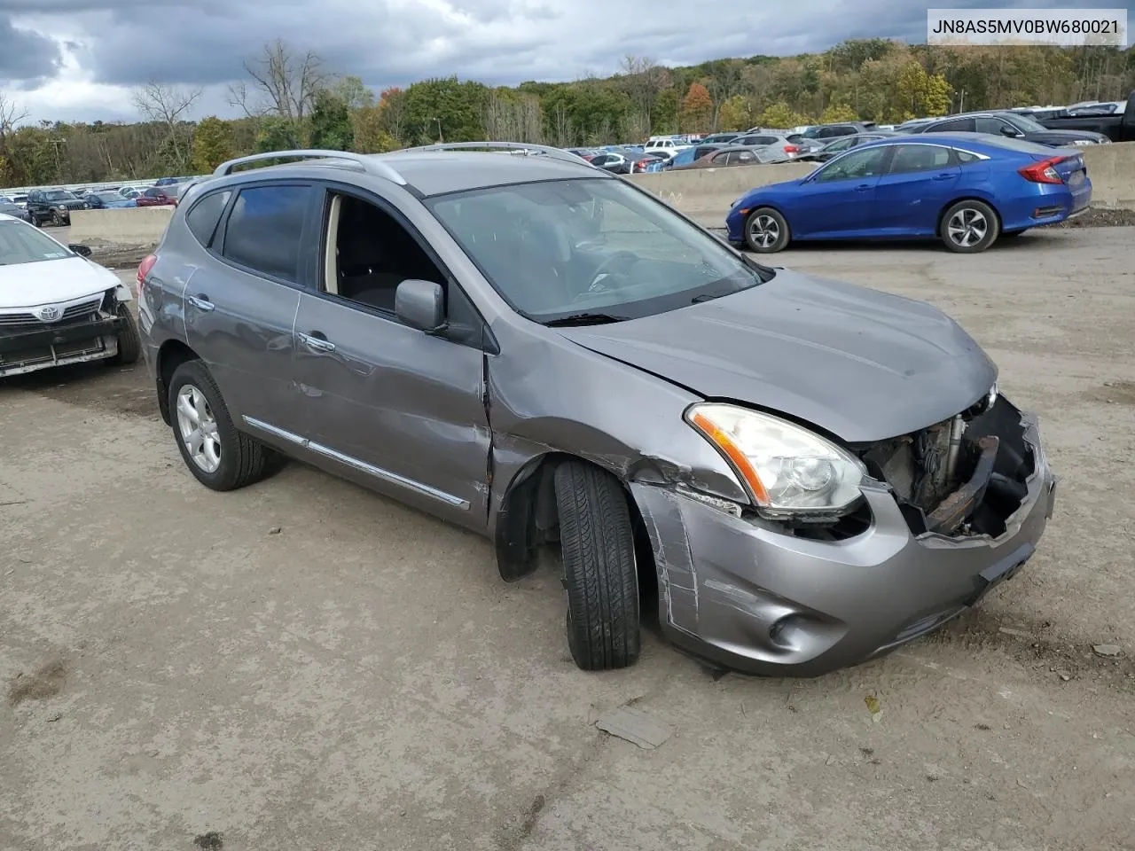 2011 Nissan Rogue S VIN: JN8AS5MV0BW680021 Lot: 75860814