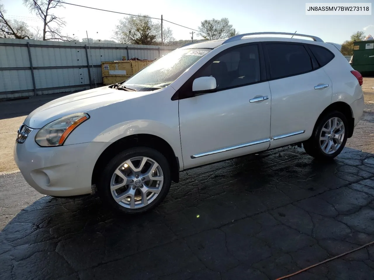 2011 Nissan Rogue S VIN: JN8AS5MV7BW273118 Lot: 75915144