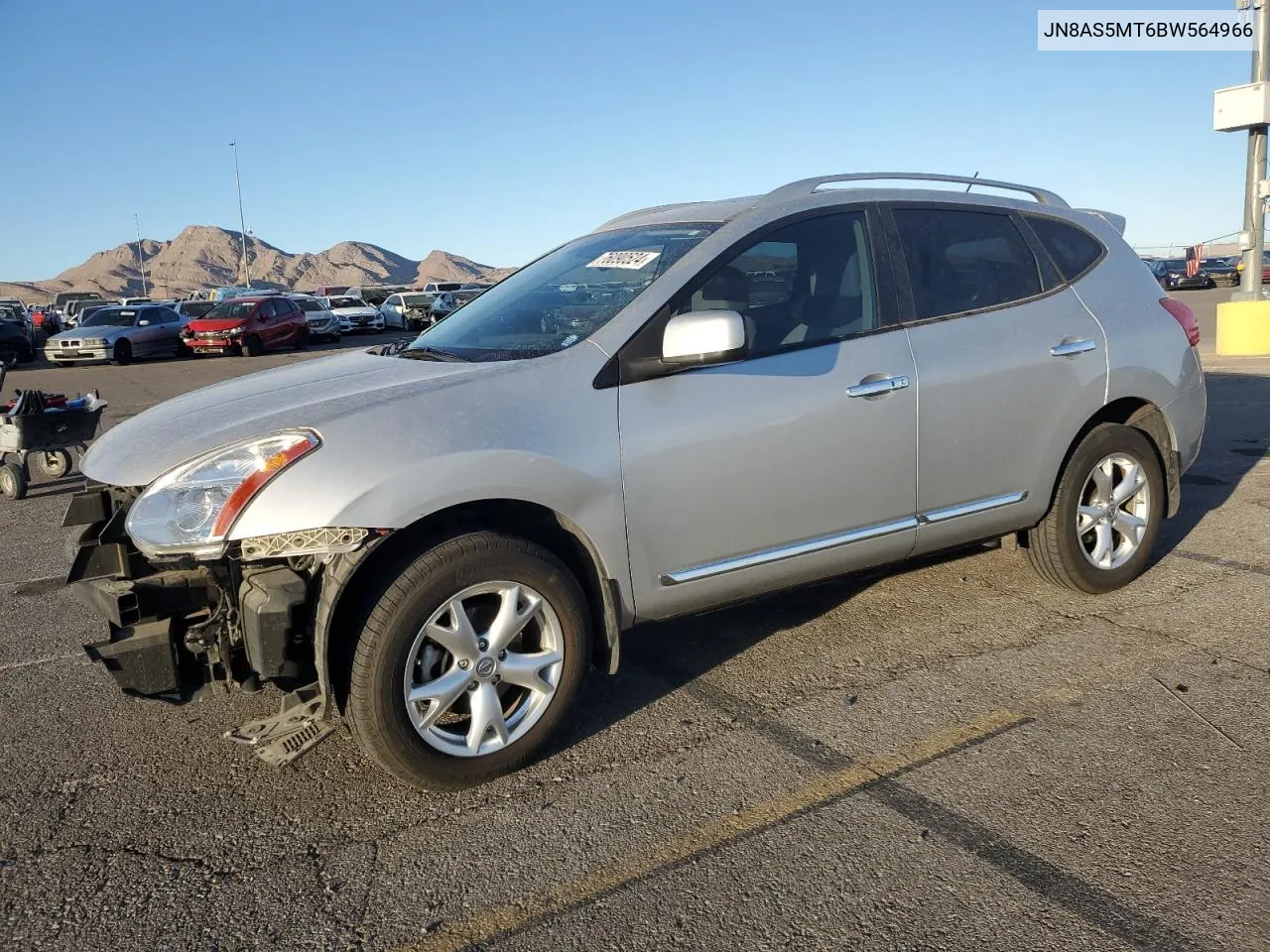 2011 Nissan Rogue S VIN: JN8AS5MT6BW564966 Lot: 76090524