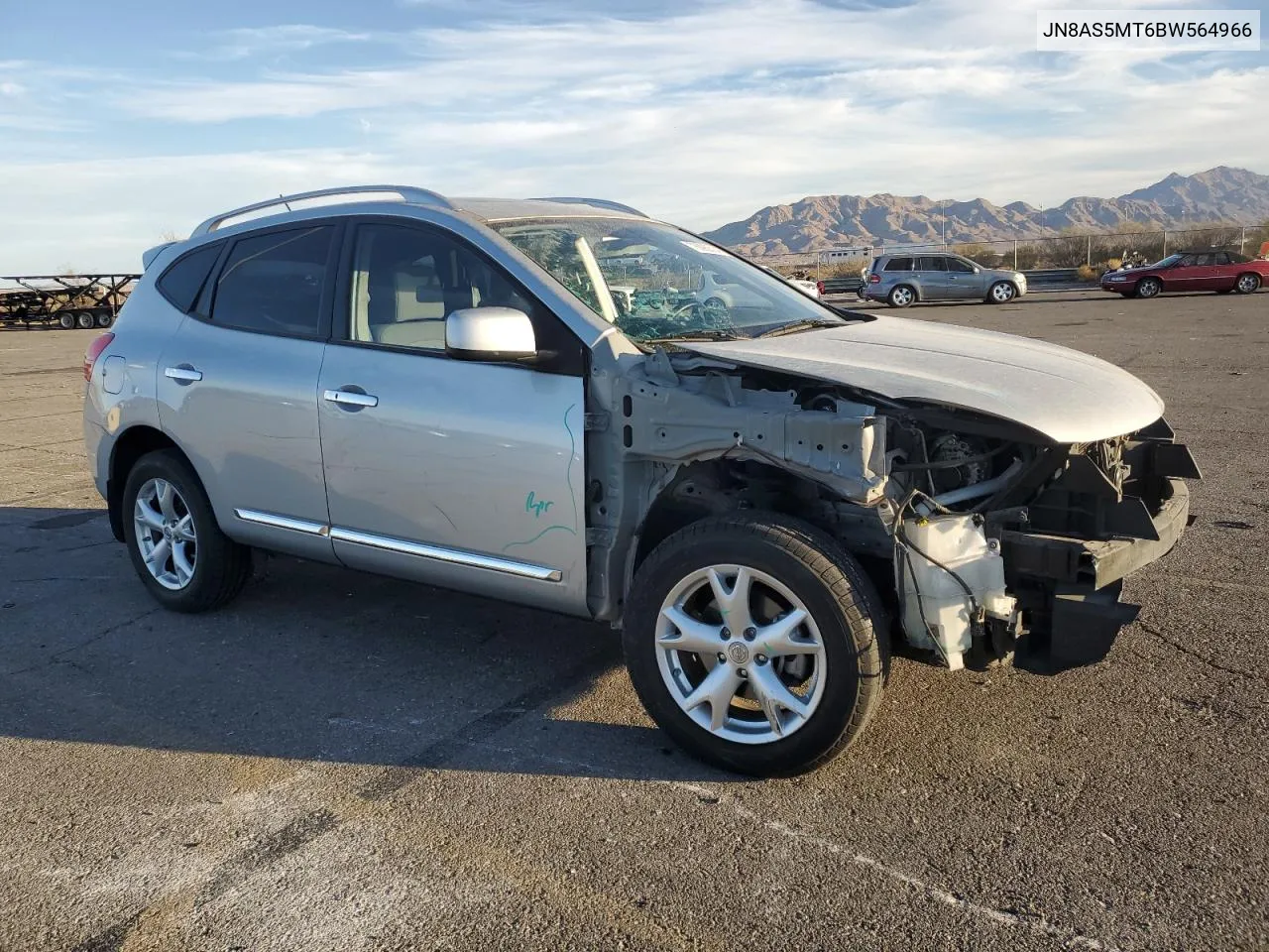 2011 Nissan Rogue S VIN: JN8AS5MT6BW564966 Lot: 76090524