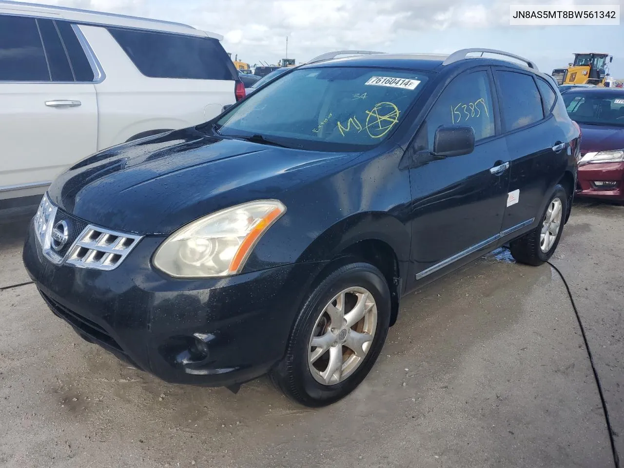 2011 Nissan Rogue S VIN: JN8AS5MT8BW561342 Lot: 76160414