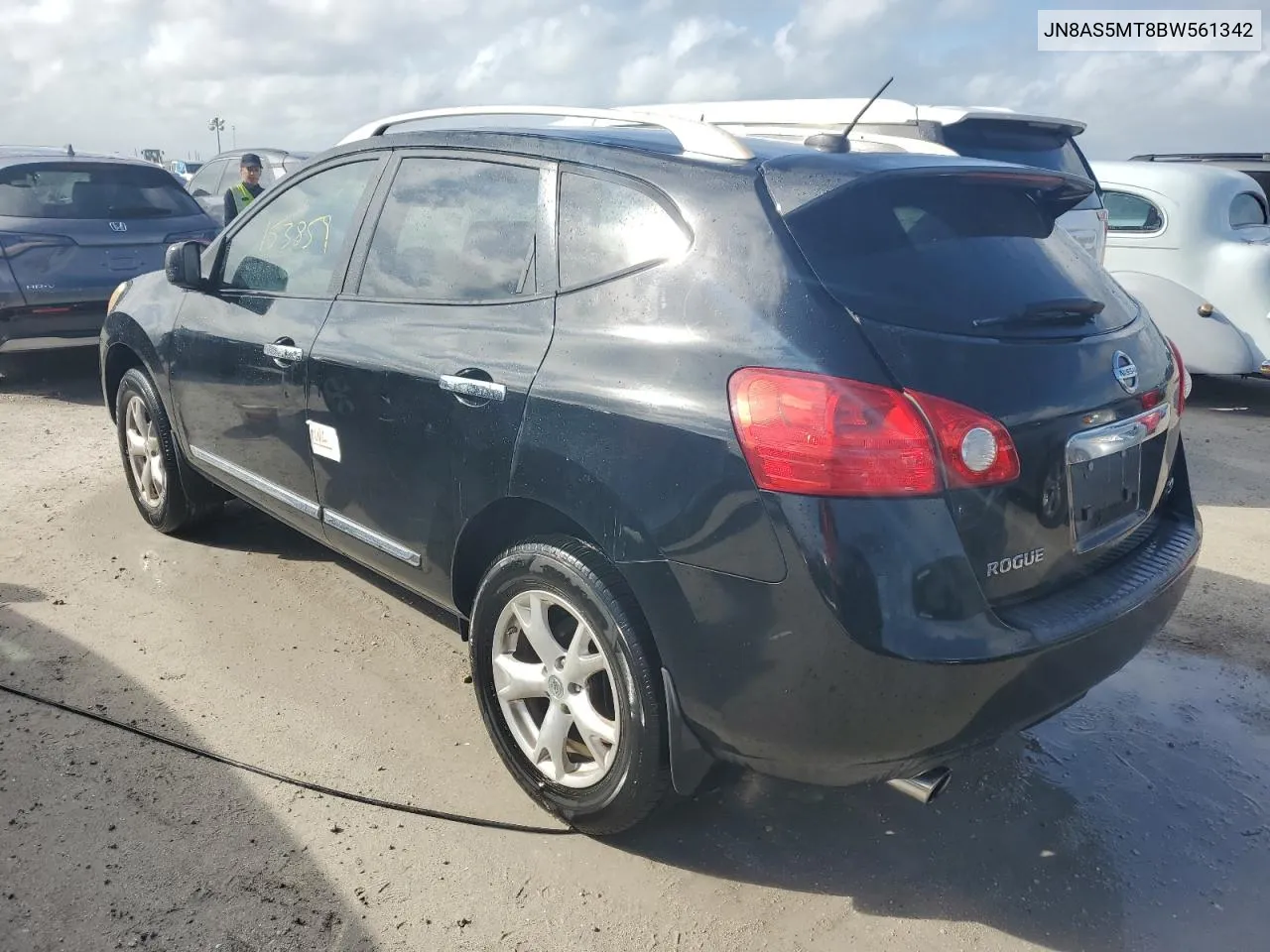 2011 Nissan Rogue S VIN: JN8AS5MT8BW561342 Lot: 76160414